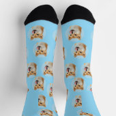 Cute Custom Pet Photo Socks Socken (Oben)