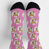 Cute Custom Pet Photo Socks Socken (Oben)