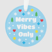 Cute Custom Photo Holiday Retro Blue Christmas Ornament (Vorderseite)