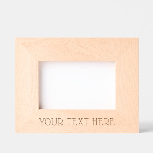 Cute Custom Photo & Name Text Geätzte Rahmen (Vorderseite)