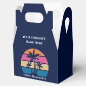Cute Custom Sorority Spring Break Beach Party Geschenkschachtel (Geöffnet)
