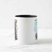Cute Custom Typography Dog Photo Bestie Pet  Tasse (Zentrum)