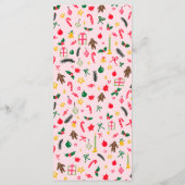 Cute CUSTOM XMAS Christmas Holiday Dinner Party Menükarte (Rückseite)