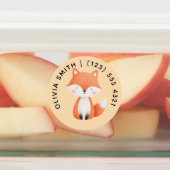 Cute Customizable Animals Kid's Labels  Etiketten (Befestigt)