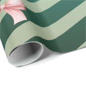 Cute Customizable Cherries & Pink Bows Birthday Geschenkpapier (Rolleneckpunkt)