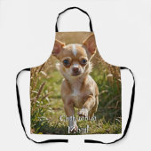 Cute Customizable Chihuahua Apron Schürze (Vorderseite)
