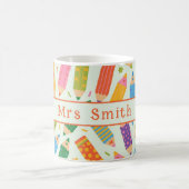 Cute Customizable Pencil Print Kaffeetasse (Mittel)