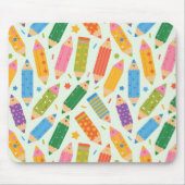 Cute Customizable Pencil Print Mousepad (Vorne)