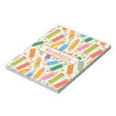 Cute Customizable Pencil Print Notizblock (Rotiert)
