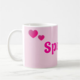 Cute Customizable Pink Playful Dog Cat Pet  Kaffeetasse