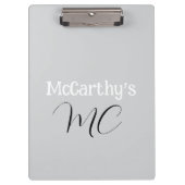 Cute Customized Personal Name Clipboard  Klemmbrett (Vorderseite)