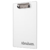 Cute Customized Personalized Name Clipboard  Klemmbrett (Links)