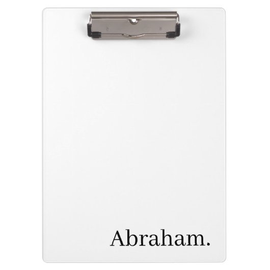 Cute Customized Personalized Name Clipboard  Klemmbrett (Vorderseite)