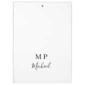 Cute Customized Personalized Name Clipboard  Klemmbrett (Rückseite)