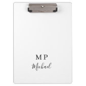 Cute Customized Personalized Name Clipboard  Klemmbrett (Vorderseite)