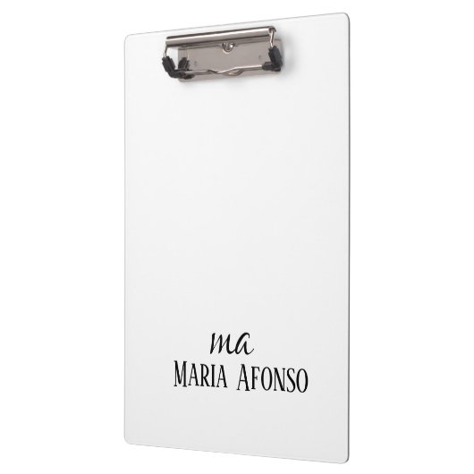Cute Customized Personalized Name Clipboard  Klemmbrett (Links)