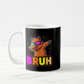 Cute Dabbing Capybara Funny Animal Meme Capy Lover Kaffeetasse (Links)