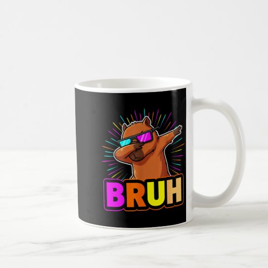 Cute Dabbing Capybara Funny Animal Meme Capy Lover Kaffeetasse (Rechts)