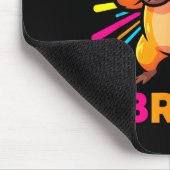 Cute Dabbing Capybara Funny Animal Meme Capy Lover Mousepad (Ecke)