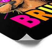 Cute Dabbing Capybara Funny Animal Meme Capy Lover Poster (Ecke)