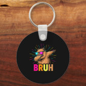 Cute Dabbing Capybara Funny Animal Meme Capy Lover Schlüsselanhänger (Vorderseite)