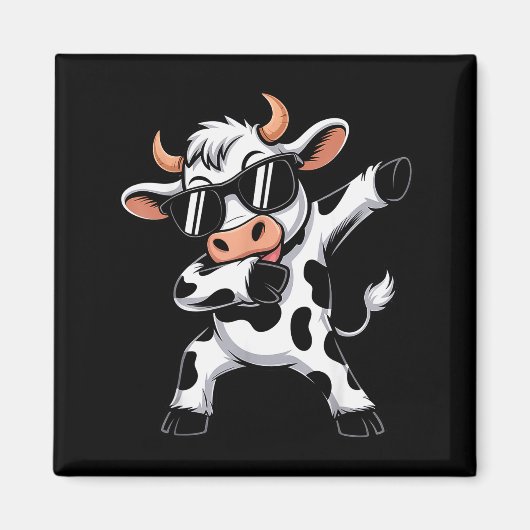 Cute Dabbing Cow Clothes Men Toddler Boys Farm Ani Magnet (Vorne)