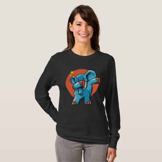 Cute Dabbing Elephant T-Shirt (Vorne ganz)