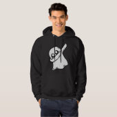 Cute Dabbing Ghost Dab Dance Gesture Pose Hallowee Hoodie (Vorne ganz)