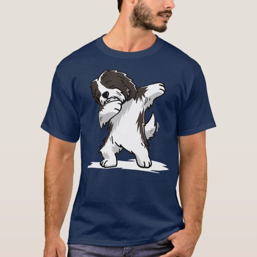 Cute Dabbing Havanese Dog Funny Dab Dance Gift T-Shirt (Vorderseite)