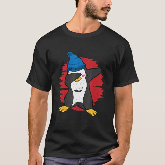Cute Dabbing Penguin T-Shirt (Vorderseite)
