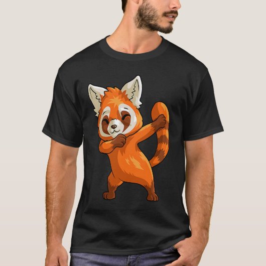 Cute Dabbing Red Panda For Boys Girls  Red Panda T-Shirt (Vorderseite)