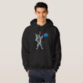 Cute Dabbing Siberian Husky Dog Dab Disc Golf Love Hoodie (Vorne ganz)