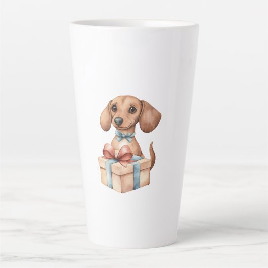 Cute Dachshund Birthday Mug A Tiny Bit Older Milchtasse (Vorderseite)