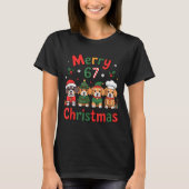 Cute Dachshund Christmas Design Funny Holiday Dog T-Shirt (Vorderseite)