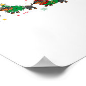 Cute Dachshund Christmas Parade Christmas Poster (Ecke)