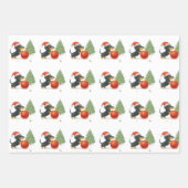 Cute Dachshund Christmas Wrapping Paper Set of 3 Geschenkpapier Set (Vorderseite 3)