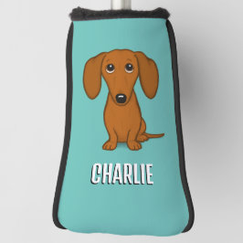 Cute Dachshund Custom Name Wiener Dog Golf Headcover