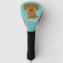 Cute Dachshund Custom Name Wiener Dog