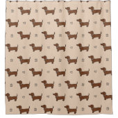Cute Dachshund Dog Duschvorhang (Vorderseite)