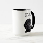 Cute Dachshund Dog Watercolor Tasse (VorderseiteRechts)