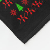 Cute Dachshund Long Dog Mom Merry Xmas New Year Fleecedecke (Ecke)