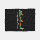 Cute Dachshund Merry Christmas Weiner Dog Lover Xm Fleecedecke (Vorderseite (Horizontal))
