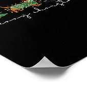 Cute Dachshund Merry Christmas Weiner Dog Lover Xm Poster (Ecke)