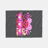 Cute Dachshund Valentines Heart Dog Lover Men Wome Fleecedecke (Vorderseite (Horizontal))