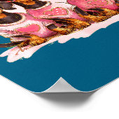 Cute Dachshund Valentines Heart Dog Lover Men Wome Poster (Ecke)