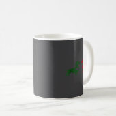 Cute Dachshund Valentines Patrick's Day Lover Dog  Kaffeetasse (VorderseiteRechts)