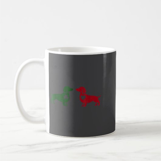 Cute Dachshund Valentines Patrick's Day Lover Dog  Kaffeetasse (Links)