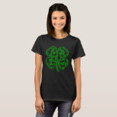Cute Dachshund Wiener Dog Shamrock C Saint Patrick T-Shirt (Vorne ganz)