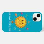 Cute Dad Solar System Star Space Cartoon Case-Mate iPhone Hülle (Rückseite (Horizontal))