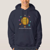 Cute Dad Solar System Star Space Cartoon Hoodie (Vorderseite)